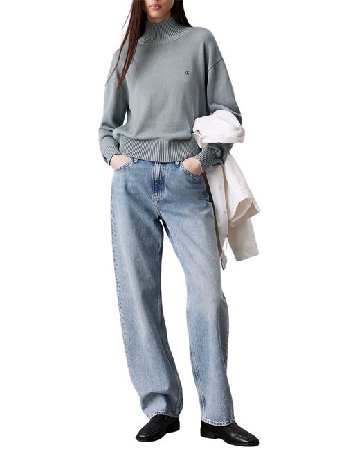 Maglioncino donna carta da zucchero in cotone Calvin Klein Jeans | J20J224806PC2